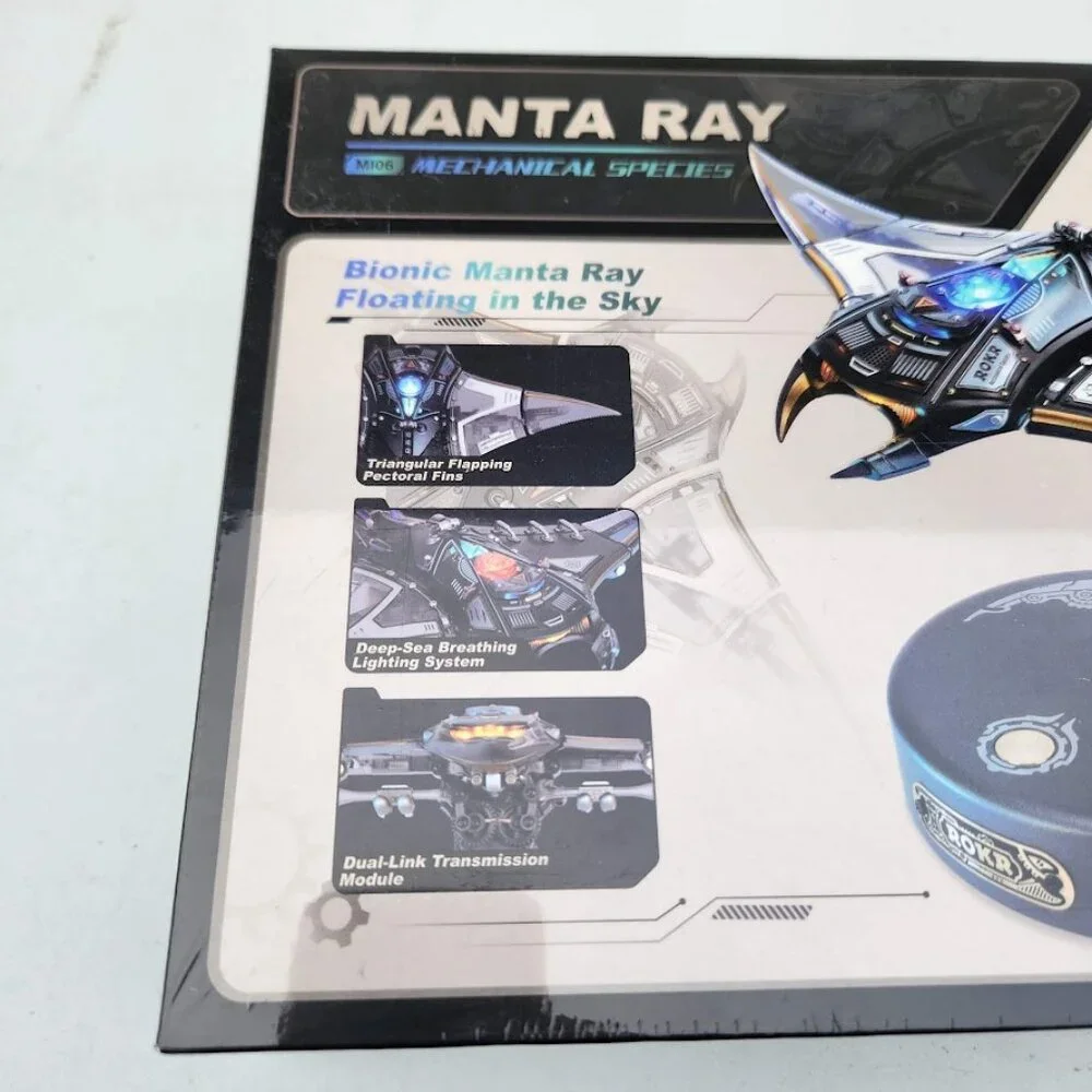 NEW ROKR 3D Metal Model Manta Ray Electric Mechanical Building Model Teens Toy P